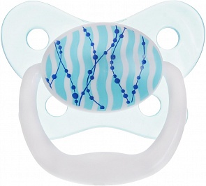 Пустышка PreVent Бабочка, от 12 месяцев, с крышкой, для мальчиков (DrBrowns, PV31404)